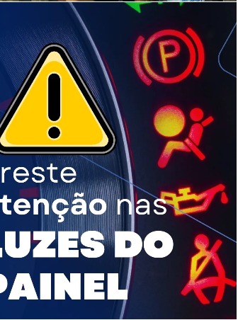 Alerta sobre as luzes do painel do veículo